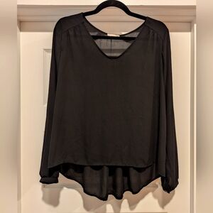 Lush Black Blouse